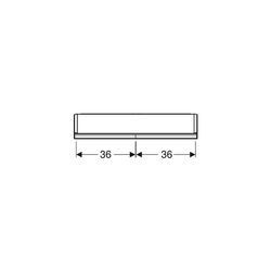 Geberit ONE Spiegelschrank mit ComfortLight, 2 Türen, AP-Montage, Höhe 90cm B 75cm, ... GEBERIT-505812001 4025410935113 (Abb. 1)