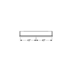 Geberit ONE Spiegelschrank mit ComfortLight, 2 Türen, AP-Montage, Höhe 90cm B 90cm, ... GEBERIT-505813001 4025410935151 (Abb. 1)