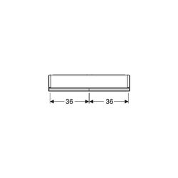 Geberit ONE Spiegelschrank mit Nische und ComfortLight, 2 Türen, AP-Montage, H 90cm ... GEBERIT-505832001 4025410935519 (Abb. 1)