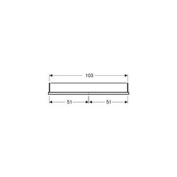 Geberit ONE Spiegelschrank mit ComfortLight, 2 Türen, UP-Montage, Höhe 90cm B 105cm,... GEBERIT-505804001 4025410934994 (Abb. 1)