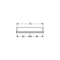 Geberit ONE Spiegelschrank mit ComfortLight, 2 Türen, UP-Montage, Höhe 90cm B 75cm, ... GEBERIT-505802002 4025410934925 (Abb. 1)