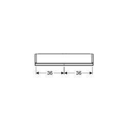 Geberit ONE Spiegelschrank mit ComfortLight, 2 Türen, AP-Montage, Höhe 90cm B 75cm, ... GEBERIT-505812002 4025410935120 (Abb. 1)