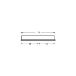 Geberit ONE Spiegelschrank mit Nische und ComfortLight, 2 Türen, UP-Montage, H 90cm ... GEBERIT-505824002 4025410935403 (Abb. 1)
