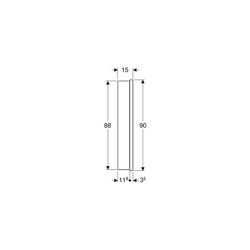 Geberit ONE Spiegelschrank mit Nische und ComfortLight, 2 Türen, UP-Montage, H 90cm ... GEBERIT-505824002 4025410935403 (Abb. 1)