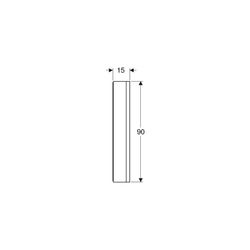 Geberit ONE Spiegelschrank mit Nische und ComfortLight, 2 Türen, AP-Montage, H 90cm ... GEBERIT-505834002 4025410935601 (Abb. 1)