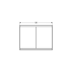 Geberit ONE Spiegelschrank mit ComfortLight, 2 Türen, UP-Montage, Höhe 90cm B 120cm,... GEBERIT-505805002 4025410935045 (Abb. 1)