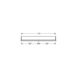 Geberit ONE Spiegelschrank mit Nische und ComfortLight, 2 Türen, UP-Montage, H 90cm ... GEBERIT-505825002 4025410935441 (Abb. 1)
