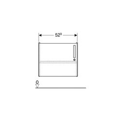Geberit Bambini Unterschrank für Waschtisch, mit 1 Tür, 59,2x46,3x45,3cm, Weiß Melam... GEBERIT-501940011 4025410525024 (Abb. 1)