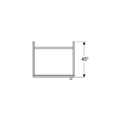 Geberit Bambini Unterschrank für Waschtisch, mit 1 Tür, 59,2x46,3x45,3cm, Weiß Melam... GEBERIT-501940011 4025410525024 (Abb. 1)