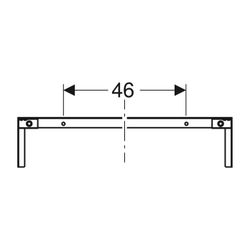 Geberit Duofix Traverse für Elementbefestigung, Ständerabstand ab 60cm, Nennbreite 7... GEBERIT-111042001 4025410946652 (Abb. 1)