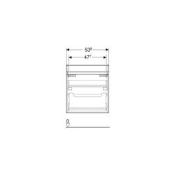 Geberit Renova Plan Unterschrank für Möbelwaschtisch, 1 Schublade, 1 Innenschublade,... GEBERIT-501935JK1 4025410525031 (Abb. 1)