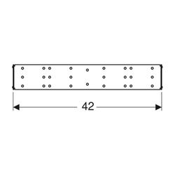 Geberit Duofix Traverse für Unterputz-Absperrventile... GEBERIT-111576001 4025416635611 (Abb. 1)