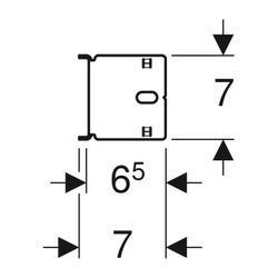 Geberit Duofix Traverse für Unterputz-Absperrventile... GEBERIT-111576001 4025416635611 (Abb. 1)
