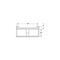 Geberit Renova Plan Unterschrank für Möbelwaschtisch, 1 Schublade, 1 Innenschublade,... GEBERIT-501938JR1 4025410525109 (Abb. 1)