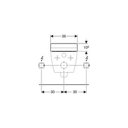 Geberit AquaClean Tuma Comfort WC-Aufsatz, Spezialanfertigung, Alpinweiß... GEBERIT-004300111 4025416199755 (Abb. 1)