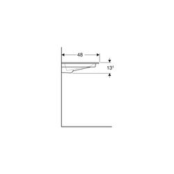 Geberit ONE Möbelwaschtisch Abgang horizontal Ablagefläche rechts 90x48cm HL links o... GEBERIT-505007001 4025410593580 (Abb. 1)