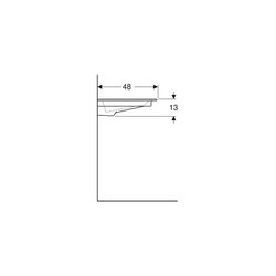 Geberit ONE Möbelwaschtisch Abgang horizontal, B 120cm T 48cm ohne Hahnloch, ohne Üb... GEBERIT-505016001 4025410593740 (Abb. 1)