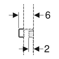 Geberit Verstärkungsblech für Geberit Duofix Element für Waschtische, Stahl... GEBERIT-111040001 4025410642455 (Abb. 1)