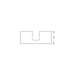 Geberit ONE Waschtischplatte Ausschnitt mittig Steinzeug für Aufsatzwaschtisch Schal... GEBERIT-505105001 4025410630919 (Abb. 1)