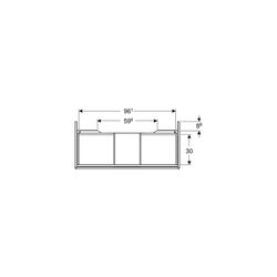 Geberit ONE Unterschrank für Waschtisch, 1 Schublade, Breite Waschtisch 105cm, Höhe ... GEBERIT-505074002 4025410630193 (Abb. 1)