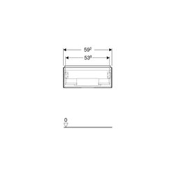 Geberit ONE Unterschrank für Waschtisch, 1 Schublade, Breite Waschtisch 60cm, H 26,6... GEBERIT-505071004 4025410629401 (Abb. 1)