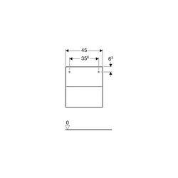 Geberit ONE Seitenschrank 2 Schubladen, 45x49,2x47cm, Lava matt... GEBERIT-505077003 4025410630414 (Abb. 1)