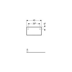 Geberit ONE Seitenschrank 1 Schublade, 45x24,5x47cm, Mattweiß... GEBERIT-505078002 4025410630476 (Abb. 1)