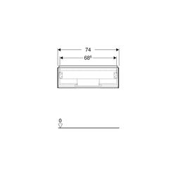 Geberit ONE Unterschrank für Waschtisch, 1 Schublade, Breite Waschtisch 75cm, Höhe 2... GEBERIT-505072002 4025410630056 (Abb. 1)