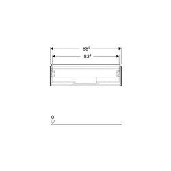 Geberit ONE Unterschrank für Waschtisch, 1 Schublade, Breite Waschtisch 90cm, H 26,6... GEBERIT-505073004 4025410630148 (Abb. 1)