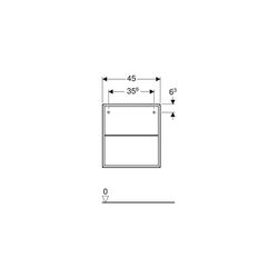 Geberit ONE Seitenelement 60x3x47cm, Mattschwarz... GEBERIT-505079008 4025410646569 (Abb. 1)