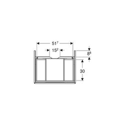 Geberit ONE Unterschrank für Waschtisch, 1 Schublade, Breite Waschtisch 60cm, H 26,6... GEBERIT-505071004 4025410629401 (Abb. 1)