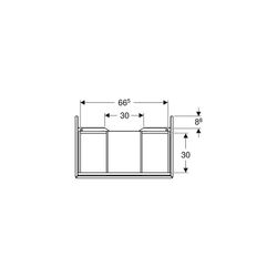 Geberit ONE Unterschrank für Waschtisch, 1 Schublade, Breite Waschtisch 75cm, Höhe 2... GEBERIT-505072008 4025410646101 (Abb. 1)
