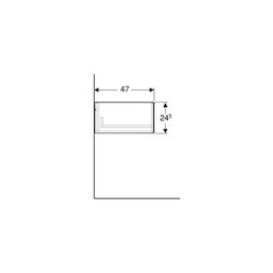 Geberit ONE Seitenschrank 1 Schublade, 45x24,5x47cm, Mattweiß... GEBERIT-505078002 4025410630476 (Abb. 1)