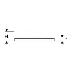 Geberit Grundplatte rechteckig, Vierloch, mit Gewindemuffe G 2″... GEBERIT-362874261 4025410646132 (Abb. 1)