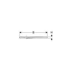 Geberit Nemea quadratische Duschwanne 80x80x3,5cm, Mattweiß... GEBERIT-550590001 4025410627148 (Abb. 1)