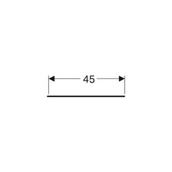 Geberit ONE Abdeckung für Seitenschrank und Seitenelement, Glas 45x0,6x46,5cm, lava,... GEBERIT-505082002 4025410646804 (Abb. 1)