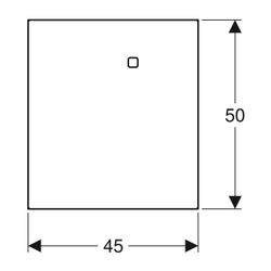 Geberit Abdeckung für Hygienespülung verkehrsweiß... GEBERIT-616221IH1 4025416551911 (Abb. 1)