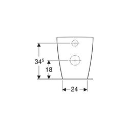 Geberit iCon Stand-WC Tiefspüler, wandbündig, geschlossene Form, Rimfree Tiefe 56cm,... GEBERIT-502382001 4025410628008 (Abb. 1)
