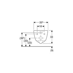 Geberit iCon Wand-WC Tiefspüler, verkürzte Ausladung 49cm geschlossene Form, Rimfree... GEBERIT-502380008 4025410627988 (Abb. 1)