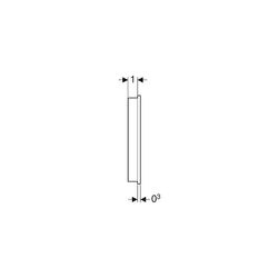 Geberit Wandbedienpanel für Geberit AquaClean, Weiß/Glas... GEBERIT-147038SI1 4025416817031 (Abb. 1)