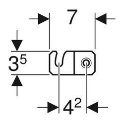 Geberit Wandanker Set für Einzelmontage, für Geberit Duofix Element für Wand-WC, mit... GEBERIT-111013001 4025416522171 (Abb. 1)