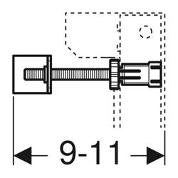 Geberit Wandanker Set für Einzelmontage, für Geberit Duofix Element für Wand-WC, mit... GEBERIT-111013001 4025416522171 (Abb. 1)