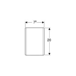 Geberit ONE Siphonblende, chrom, 505058211... GEBERIT-505058211 4025410646460 (Abb. 1)