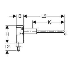 Geberit Mapress Typ Länge Anschlussbox CW024A, d 15mm, AD 5cm... GEBERIT-63109 4024723631095 (Abb. 1)