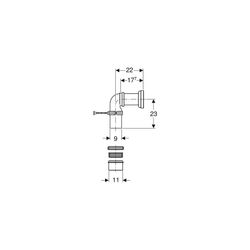 Geberit Anschlussset für Stand-WC, 131082161... GEBERIT-131082161 4025416073635 (Abb. 1)