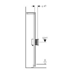 Geberit GIS Traverse für elektronische Standarmatur mit UP-Funktionsbox... GEBERIT-461145001 4025416837626 (Abb. 1)