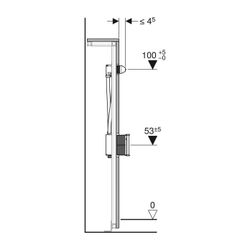 Geberit GIS Traverse für elektronische Wandarmatur mit UP-Funktionsbox... GEBERIT-461146001 4025416837633 (Abb. 1)