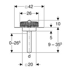 Geberit Pluvia Dachwassereinlauf mit Anschlussblech Maximale Ablaufleistung 12l/s... GEBERIT-359108001 4025410162922 (Abb. 1)