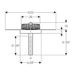Geberit Pluvia Dachwassereinlauf mit Anschlussblech, Befestigungsflansch Maximale Ab... GEBERIT-359109001 4025410162939 (Abb. 1)
