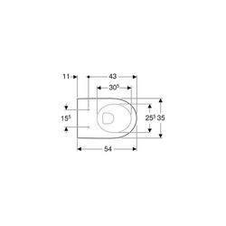 Geberit iCon Square Wand-WC Tiefspüler, geschlossene Form, Rimfree Tiefe 54cm, weiß/... GEBERIT-201950600 4022009329490 (Abb. 1)